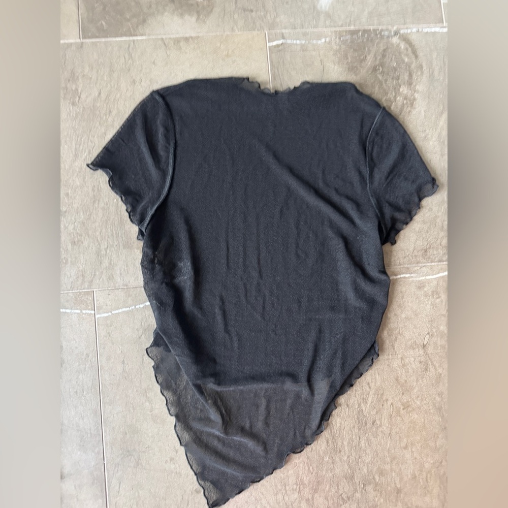 Black Sheer Women's Top